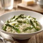 asparagus risotto creamy rice with fresh asparagus and parmesan
