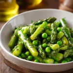 asparagus with peas fresh sautéed green vegetables