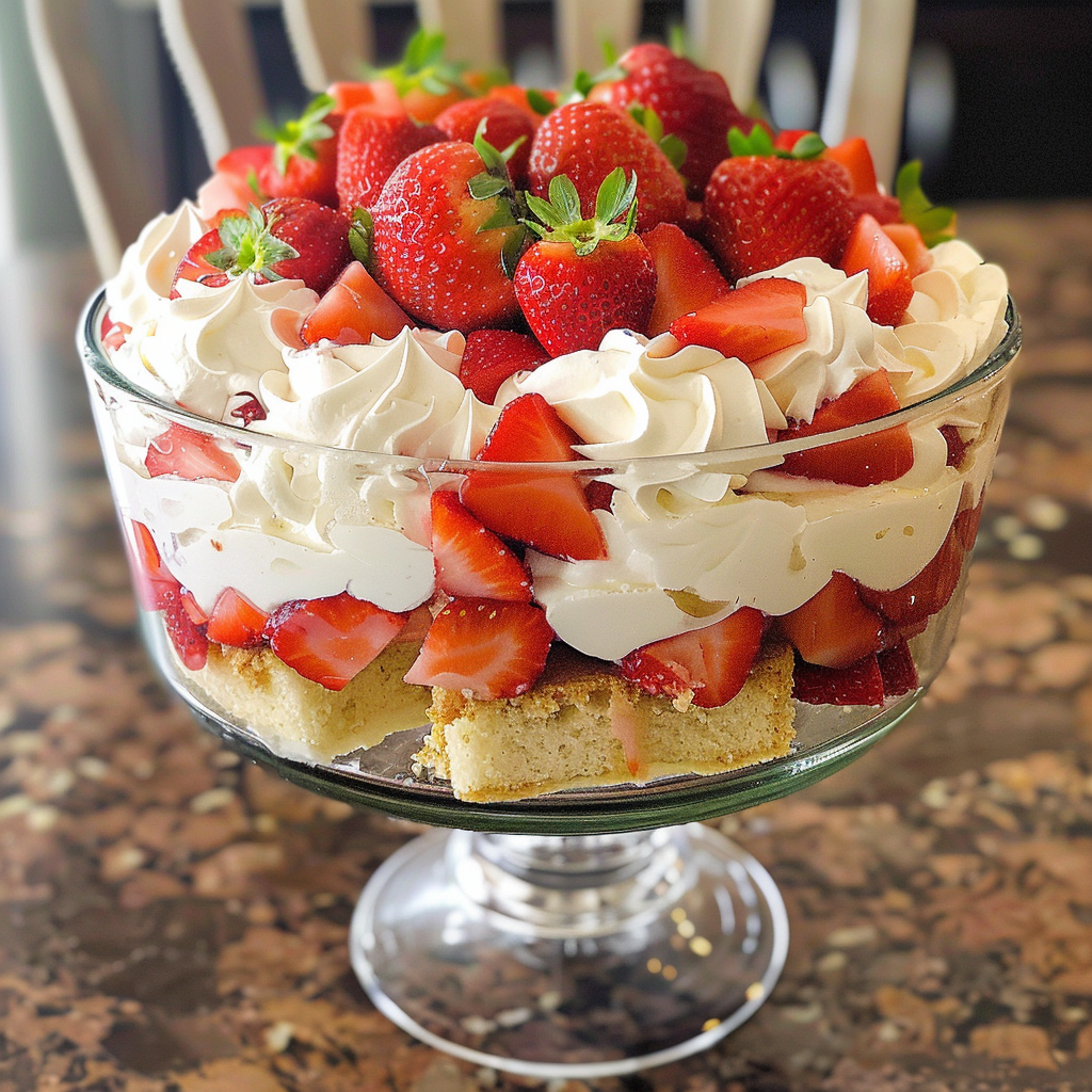 Strawberry Shortcake Trifle Recipe: 3-Layer Classic & Irresistible Dessert