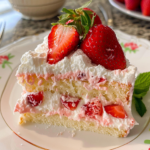 Strawberry Whipped Cream Cake Recipe: 1-Bowl Ultimate & Easy Showstopper