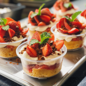 Strawberry Dessert Cups Recipe: 4-Ingredient Effortless & Amazingly Easy