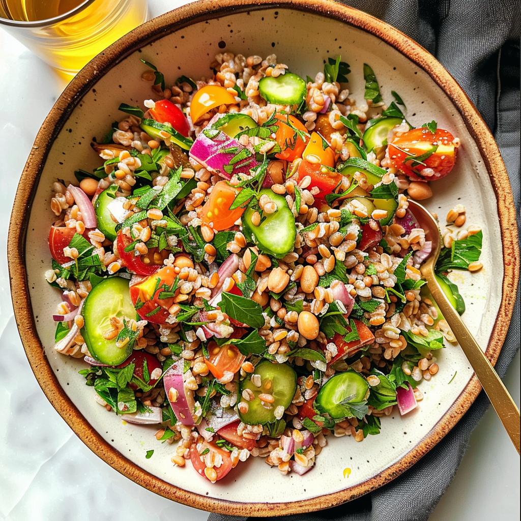 Spring Farro Salad Recipe: 20-Minute Effortless & Perfectly Fresh